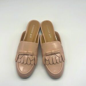 Madden Girl - Qwen Soft Pink Patent Leather Slide On Loafer Size 7.5
